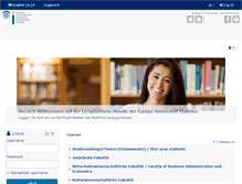 Tablet Screenshot of moodle.europa-uni.de